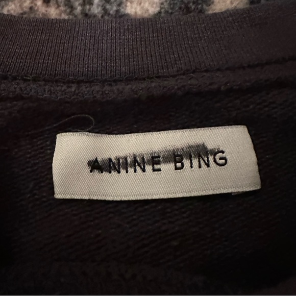 NWOT Anine BING Vintage eagle washed cotton Sweatshirt (Size large) - Picture 2 of 10